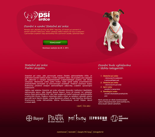 dogs braveheart competetion mini website