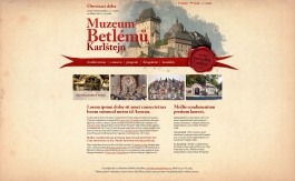 grafický návrh webu Muzea betlémů Karštejn